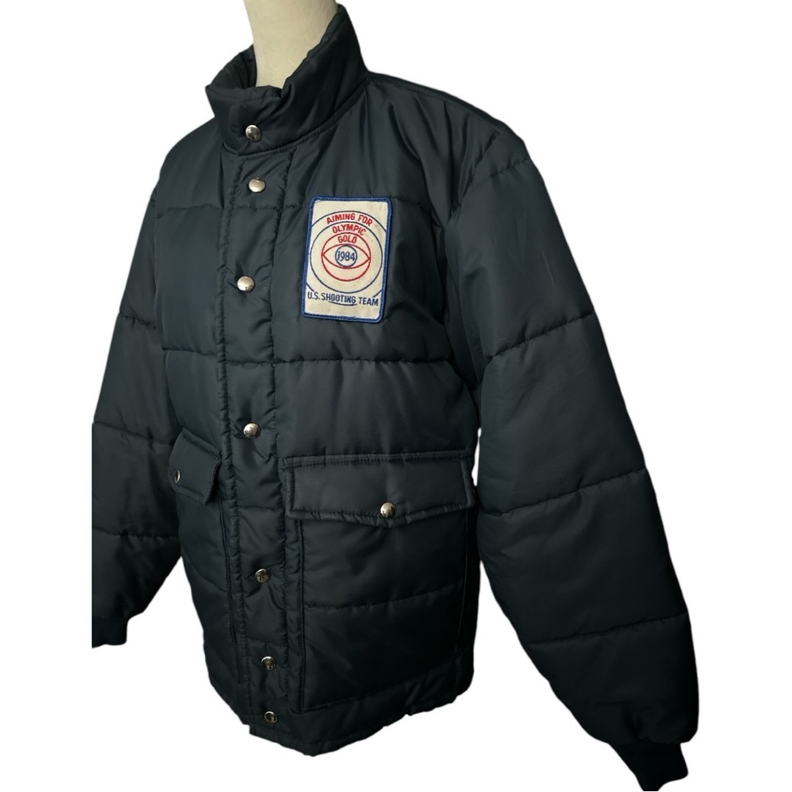 1984 Vintage Us Shooting Team Official Puffer Coat Size M